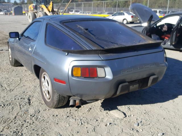 WP0JB0924DS861081 - 1983 PORSCHE 928 S BLUE photo 3