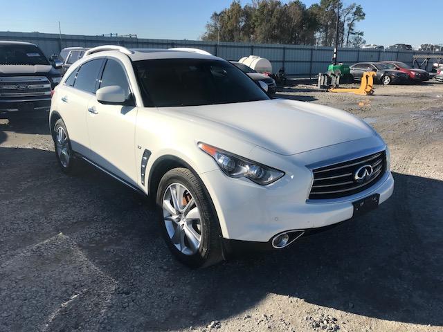 JN8CS1MU4EM450877 - 2014 INFINITI QX70 WHITE photo 1