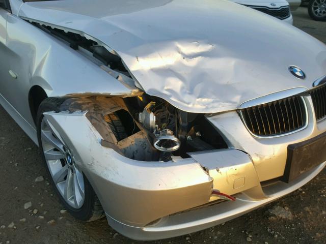 WBAVC53517FZ70834 - 2007 BMW 328 I SULE SILVER photo 9