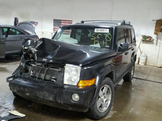 1J8HG48K99C516339 - 2009 JEEP COMMANDER BLACK photo 2