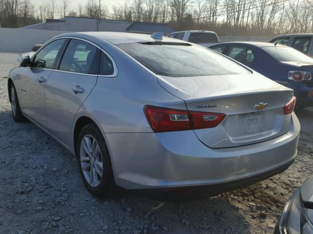 1G1ZE5ST5GF250993 - 2016 CHEVROLET MALIBU LT SILVER photo 3