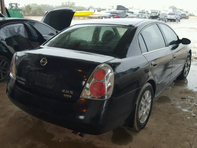 1N4AL11D96N385000 - 2006 NISSAN ALTIMA S BLACK photo 4