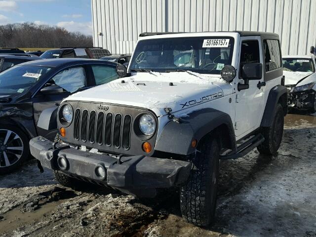 1C4AJWAG0DL621789 - 2013 JEEP WRANGLER S WHITE photo 2