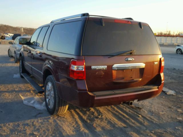 1FMJK2A59CEF46240 - 2012 FORD EXPEDITION BURGUNDY photo 3