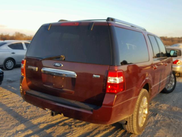 1FMJK2A59CEF46240 - 2012 FORD EXPEDITION BURGUNDY photo 4