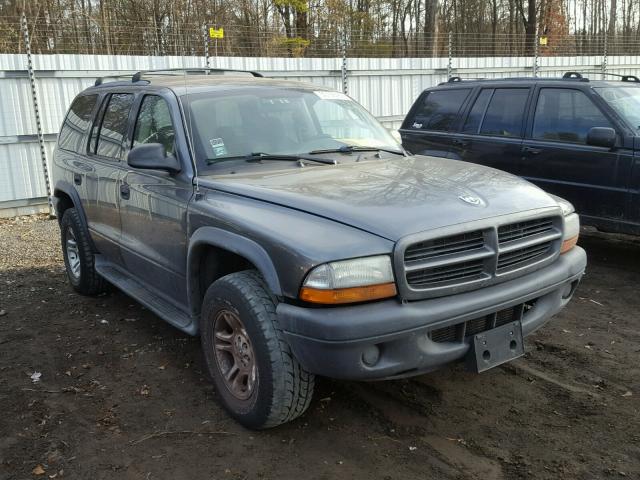 1D4HS38N03F617160 - 2003 DODGE DURANGO SP GRAY photo 1