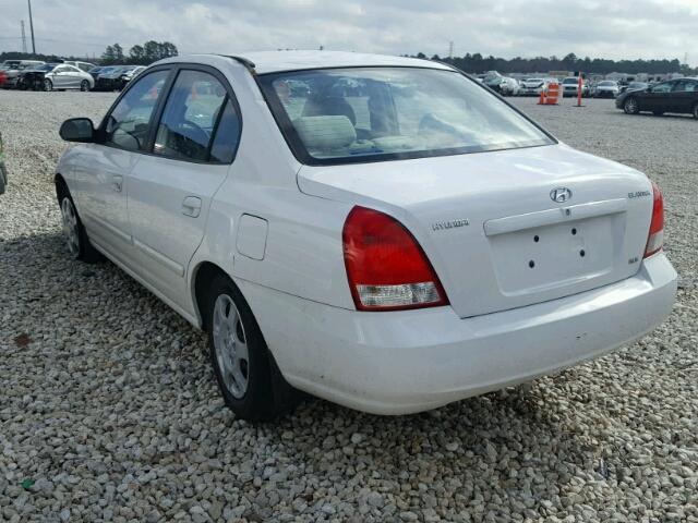 KMHDN45D71U150330 - 2001 HYUNDAI ELANTRA GL WHITE photo 3