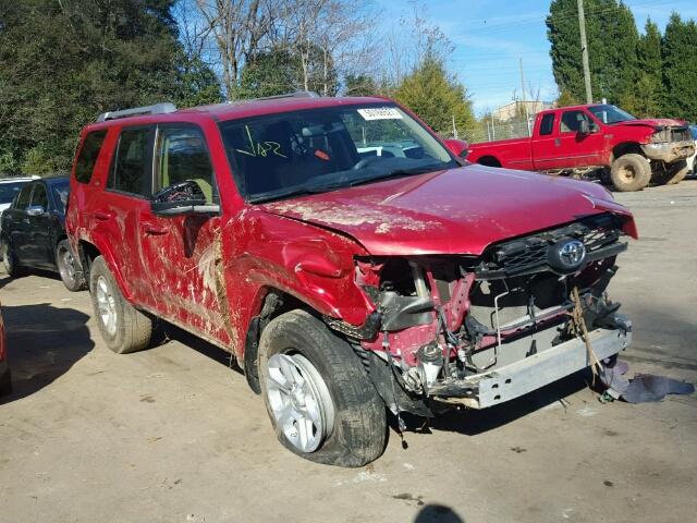 JTEBU5JRXE5184134 - 2014 TOYOTA 4RUNNER SR RED photo 1