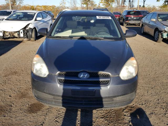 KMHCN35C08U055857 - 2008 HYUNDAI ACCENT BAS CHARCOAL photo 9