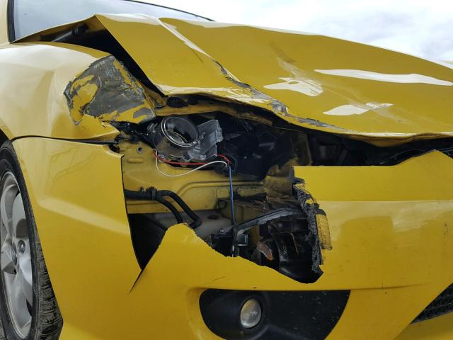 KMHHM65D66U189028 - 2006 HYUNDAI TIBURON GS YELLOW photo 9