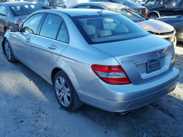 WDDGF54X99R043901 - 2009 MERCEDES-BENZ C 300 SILVER photo 3