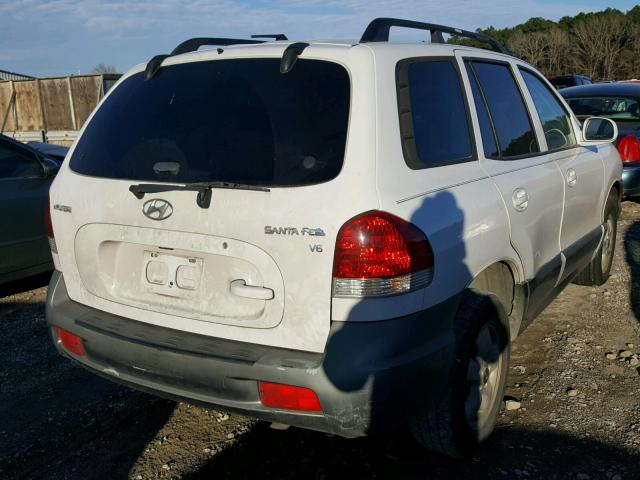 KM8SC13D95U902355 - 2005 HYUNDAI SANTA FE G WHITE photo 4