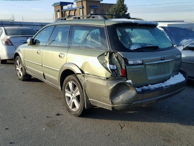 4S4BP86C774301819 - 2007 SUBARU LEGACY OUT GREEN photo 3