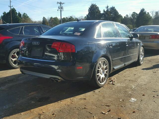 WAUGL78E76A008756 - 2006 AUDI S4 QUATTRO BLACK photo 4