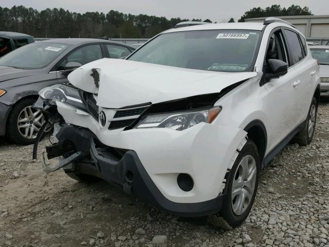 2T3ZFREV9FW206694 - 2015 TOYOTA RAV4 LE WHITE photo 2