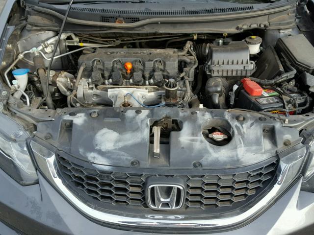 19XFB2F56DE248947 - 2013 HONDA CIVIC LX GRAY photo 7