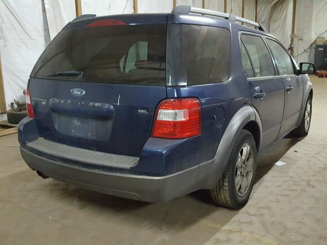 1FMZK05185GA41666 - 2005 FORD FREESTYLE BLUE photo 4