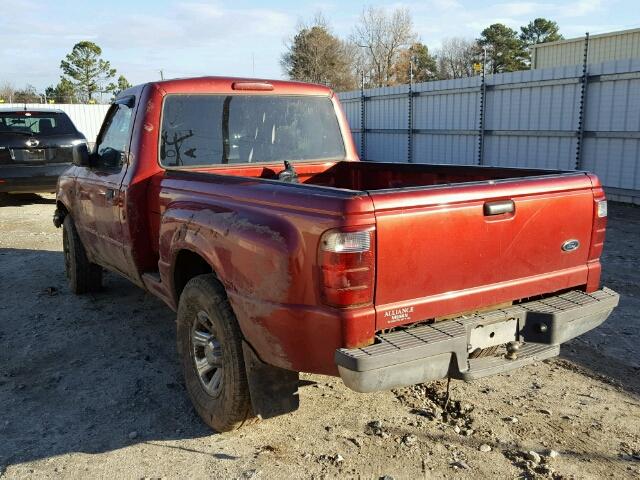 1FTYR10D54PA86274 - 2004 FORD RANGER RED photo 3