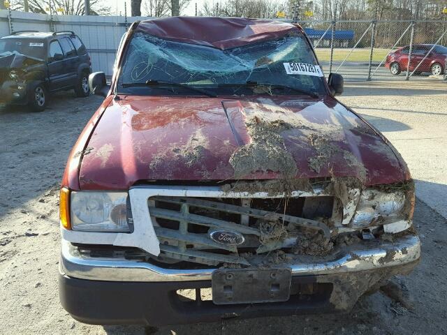 1FTYR10D54PA86274 - 2004 FORD RANGER RED photo 9