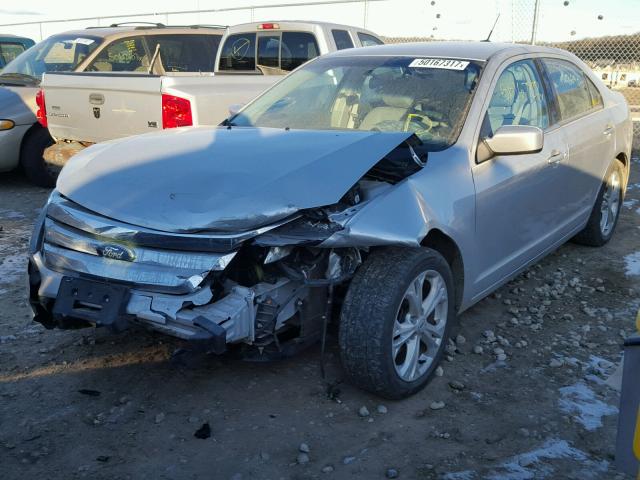 3FAHP0HA8CR401107 - 2012 FORD FUSION SE GRAY photo 2