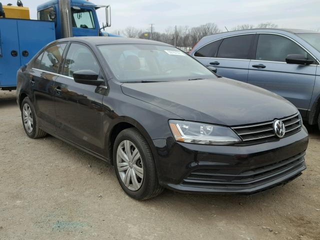 3VW167AJ9HM381324 - 2017 VOLKSWAGEN JETTA S BLACK photo 1