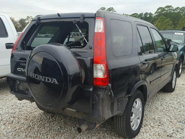 JHLRD78905C011502 - 2005 HONDA CR-V SE BLACK photo 4