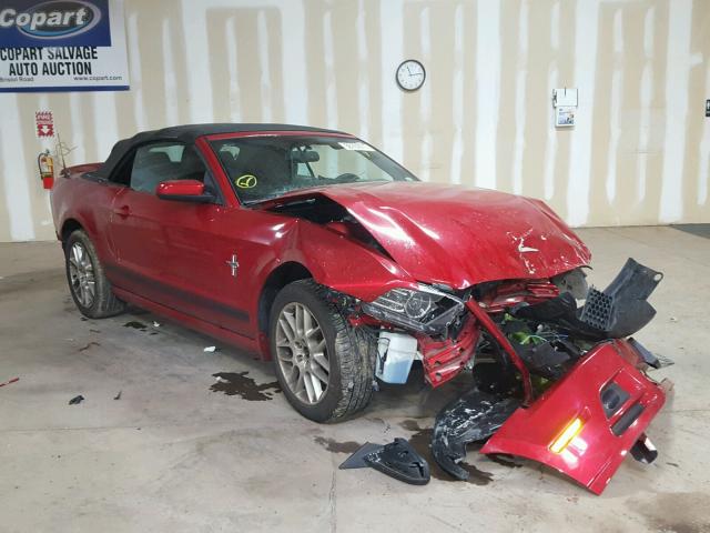 1ZVBP8EM0D5251976 - 2013 FORD MUSTANG RED photo 1