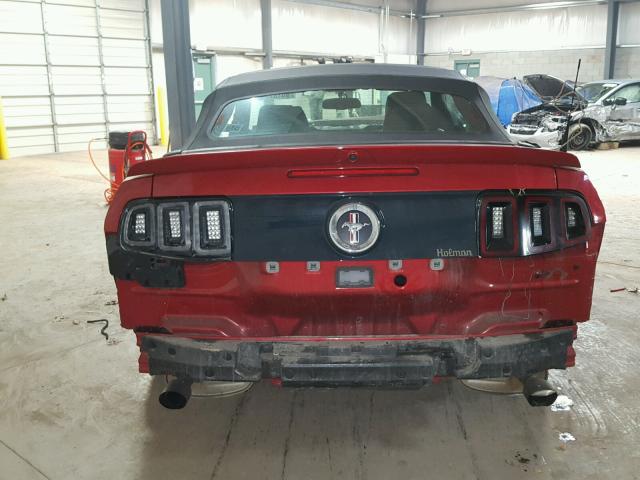 1ZVBP8EM0D5251976 - 2013 FORD MUSTANG RED photo 9