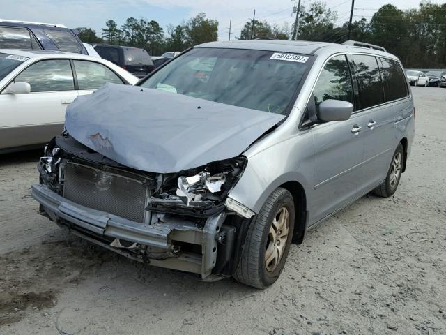 5FNRL38748B063357 - 2008 HONDA ODYSSEY EX GRAY photo 2