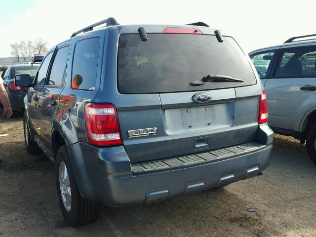 1FMCU0D72BKB38991 - 2011 FORD ESCAPE XLT BLUE photo 3