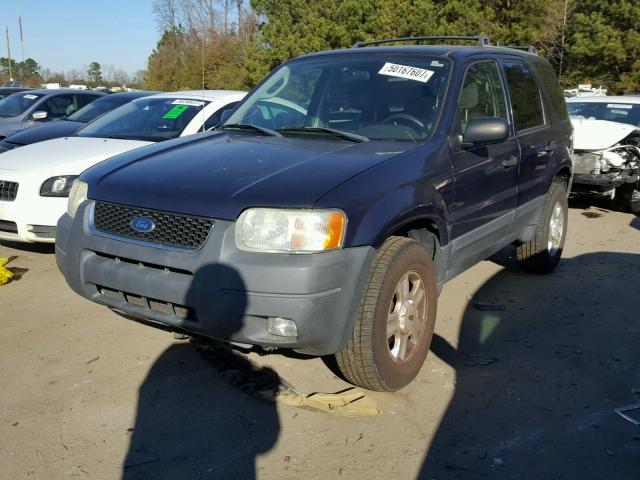 1FMYU93154KA81583 - 2004 FORD ESCAPE XLT BLUE photo 2