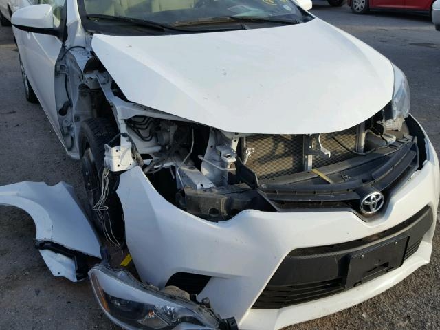 2T1BURHE9EC128378 - 2014 TOYOTA COROLLA L WHITE photo 9