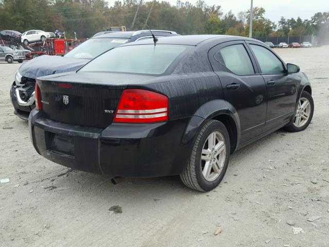 1B3LC56K38N688750 - 2008 DODGE AVENGER SX BLACK photo 4