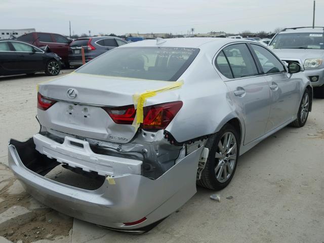 JTHBE1BL6FA013666 - 2015 LEXUS GS 350 SILVER photo 4