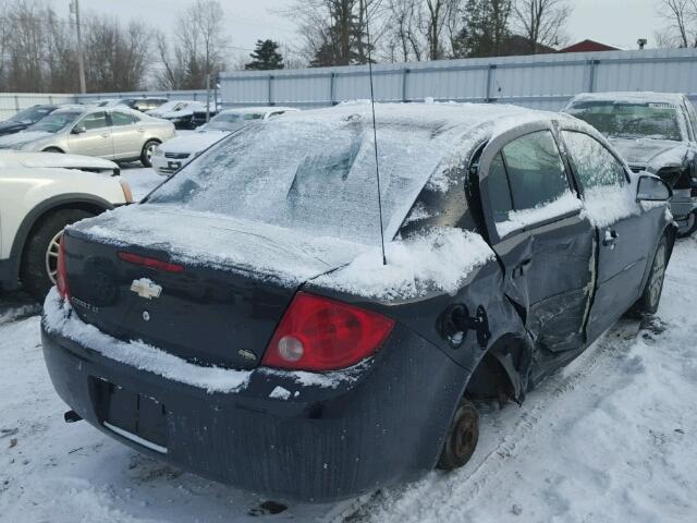 1G1AT58H897191554 - 2009 CHEVROLET COBALT LT BLACK photo 4