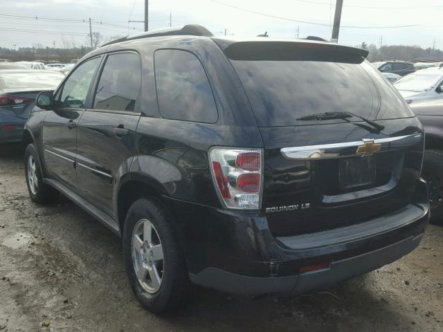 2CNDL13F176112821 - 2007 CHEVROLET EQUINOX LS BLACK photo 3