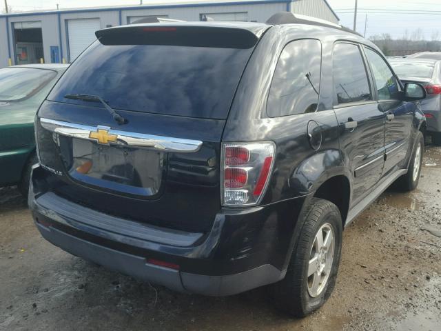 2CNDL13F176112821 - 2007 CHEVROLET EQUINOX LS BLACK photo 4