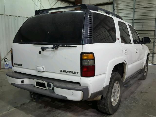 1GNEK13T95R174879 - 2005 CHEVROLET TAHOE WHITE photo 4