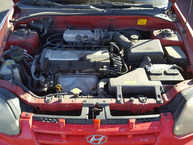 KMHCG45C93U488165 - 2003 HYUNDAI ACCENT GL RED photo 7