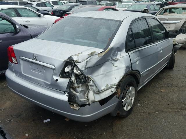 2HGES15583H570369 - 2003 HONDA CIVIC LX GRAY photo 4