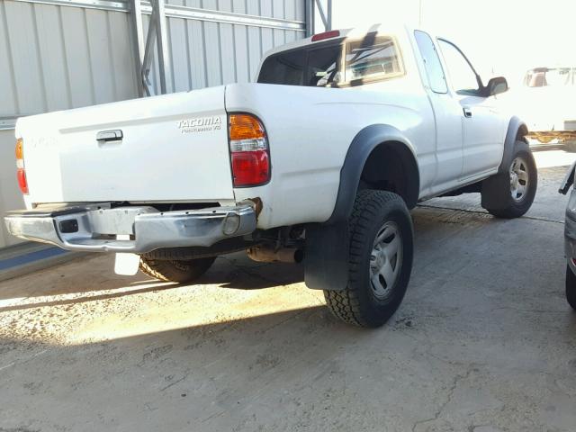 5TESN92N64Z378689 - 2004 TOYOTA TACOMA XTR WHITE photo 4