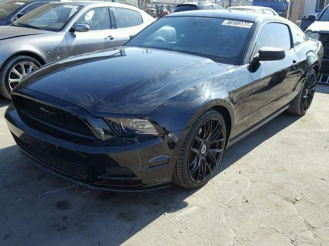 1ZVBP8AM8D5241816 - 2013 FORD MUSTANG BLACK photo 2