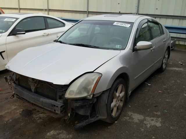 1N4BA41E54C803808 - 2004 NISSAN MAXIMA SE SILVER photo 2