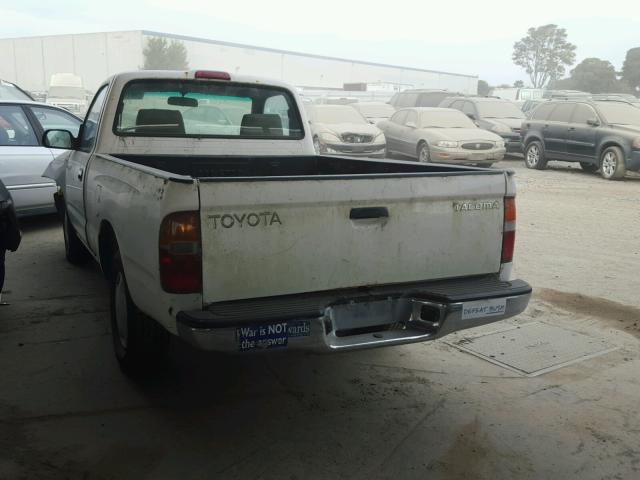 4TANL42N1YZ613180 - 2000 TOYOTA TACOMA WHITE photo 3