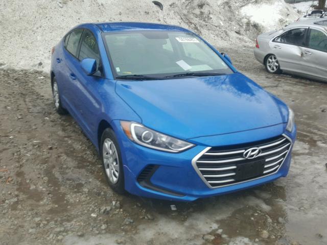 KMHD74LF6HU070896 - 2017 HYUNDAI ELANTRA SE BLUE photo 1