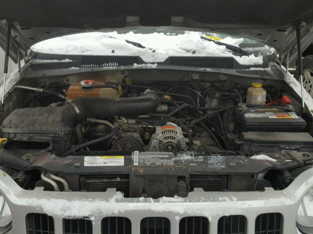 1J4GL48K35W698444 - 2005 JEEP LIBERTY SP GRAY photo 7