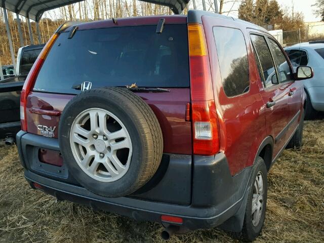 SHSRD78813U160563 - 2003 HONDA CR-V EX BURGUNDY photo 4