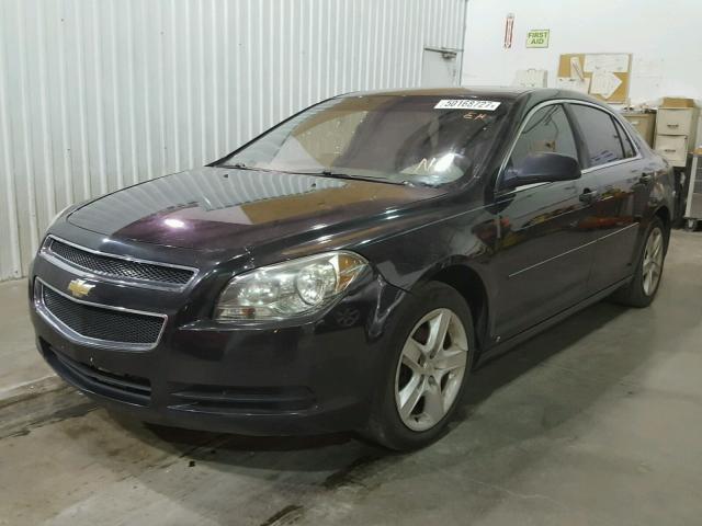 1G1ZB5EBXAF102759 - 2010 CHEVROLET MALIBU LS BLACK photo 2