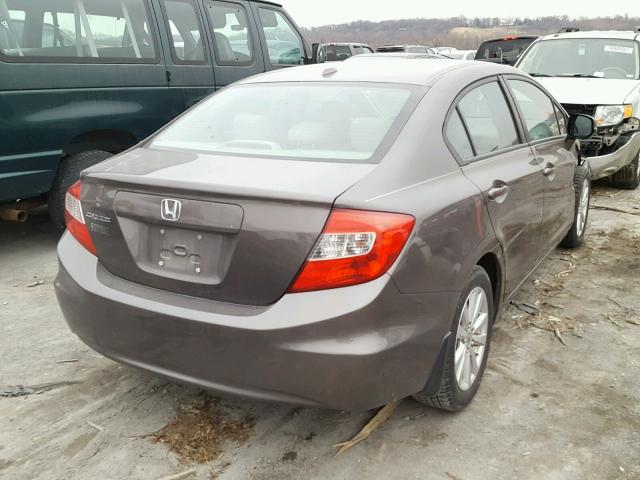 19XFB2F99CE004341 - 2012 HONDA CIVIC EXL BROWN photo 4