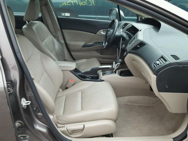 19XFB2F99CE004341 - 2012 HONDA CIVIC EXL BROWN photo 5